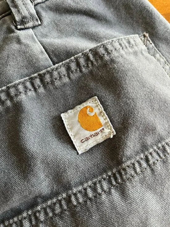 Carhartt blue-gray fleece-lined Crawford pants 6 - Picture 9 of 13